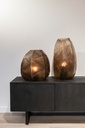 Mouthblown cactus cutted vase - smoke/move - Ø35x33cm - 1/1