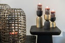 Brushed square table - mango wood - black - 41x41x49cm - p/1/1