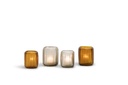 Vase square rounded vertical cutting light smoke medium - Ø11,5x12,5cm - 1/12