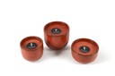 Flowerpot glazed Orange Small - Ø 15 x 13 cm - outdoor candle -1 ext. coton wick - p/6