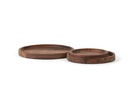 Wooden round tray natural oiled set of 3 - Ø20 x 2.5 / Ø25 x 2.5 / Ø30 x 2.5 - p 1/4