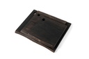 Wooden live edge square plate blacked set of 3 - 25 x 25 x 1.5 / 30 x 30 x 1.5 / 40 x 32 x 1.5cm - p 1/4