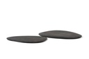Wooden organic plate blacked set of 2 small + 2 big - 38 x 29 x 1.5 / 44 x 35 x 1.5 cm - p 1/2