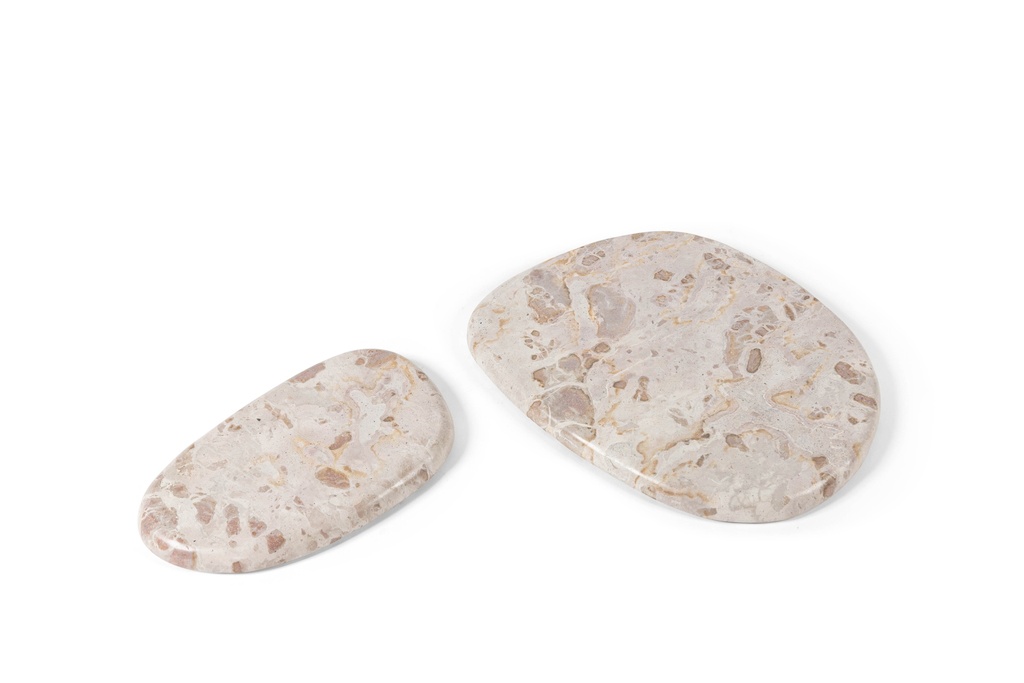 PLATE MARBLE SMALL - MARBLE - BEIGE - SMALL - 22,5x14cmx1,5cm - p/1/4