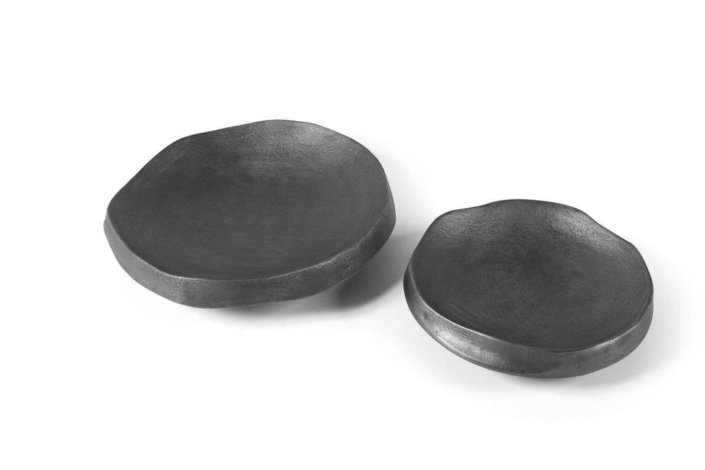 BOWL ROUGH WASHED GREY - SMALL - 25x24x6,5cm - p/1/12