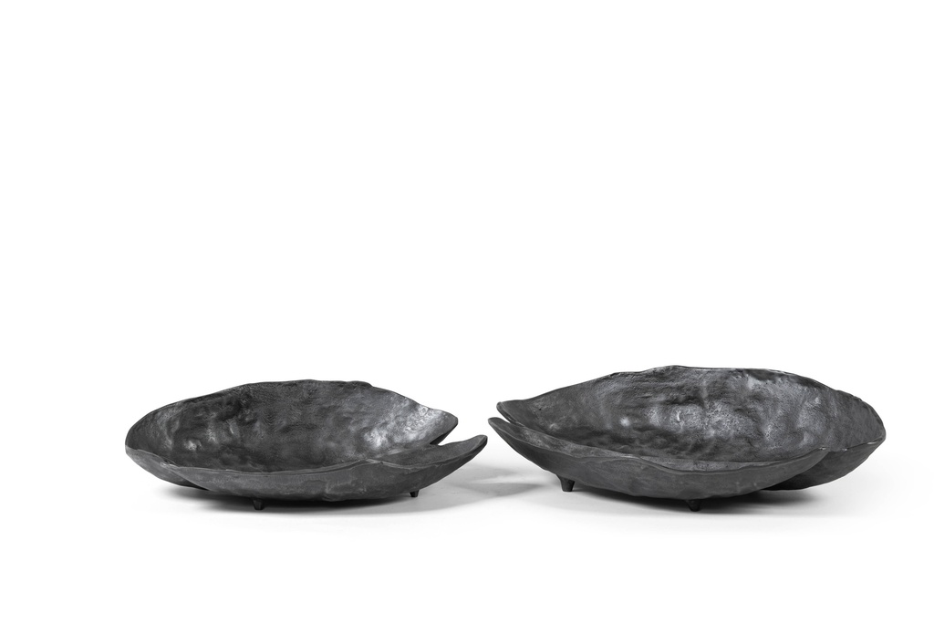 DISH ROUGH WASHED GREY - SMALL - 41x31x9,5cm - p/1/6