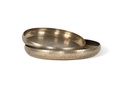 Bowl texture - antique gold - set of 2 - Ø45x6cm/Ø54x6cm - p/1/2