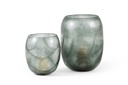 Mouthblown cutted vase small - grey clear - Ø28 x 32cm - p 1/1