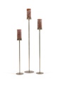 Handforged candle holder for Ø8,6 - brass antique - medium - H 90 - p/1/2