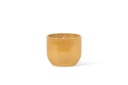 Flowerpot glazed Honey Big - Ø 19 x 16 cm - outdoor candle -1 ext. coton wick - p/4