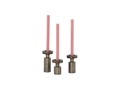 Candleholder - nickle antique/honey antique for Ø4,4cm & taper - set of 3 - Ø7,5 x 10 cm/12,5cm/15cm - p 1/18