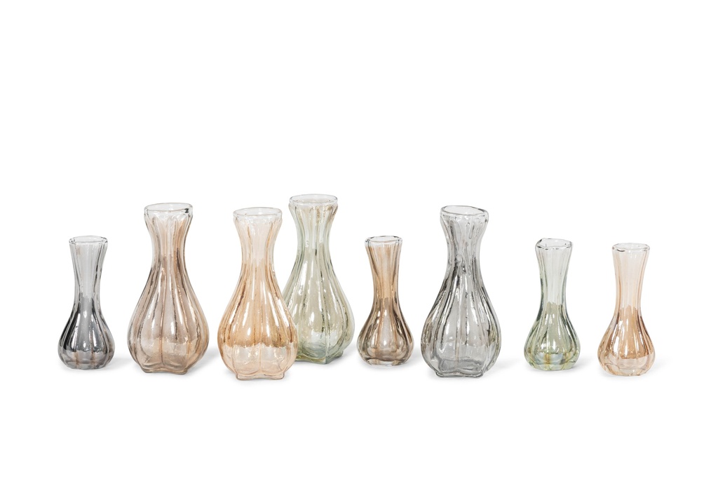 Soliflower organic - brown - luster -small - Ø5x13cm - p/4/24