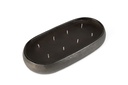 Bowl oval artistic hammered black - Set of 2 - Indoor candle - 39,5x20,5x7cm / 30x16x5cm - 8 / 6 int. cot. wicks - p/1