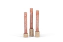 Candle holder travertine beige - set of 3 - polished - for candles Ø4,4cm - Ø6,25x5 / 7 / 10cm - p/1set                                            p/1/1 (kopie)