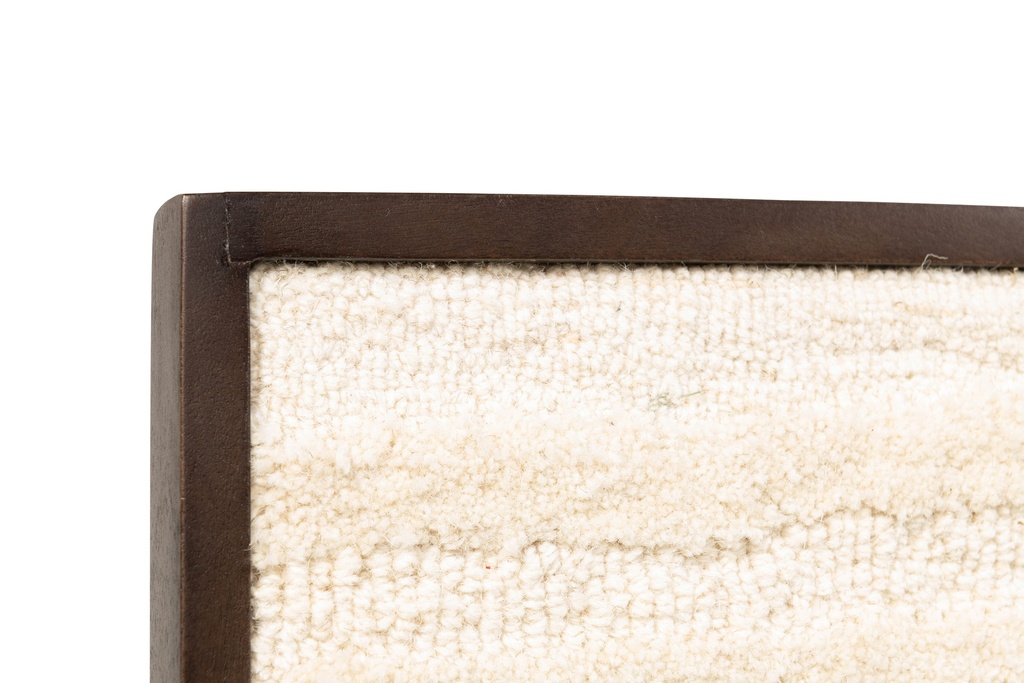 Wooden wall art with geometric pattern - cotton/wool - 75x105cm - p/1/1