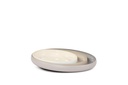 Bowl round enamel inside - texture outside white/beige/grey - set of 3 - Ø25x4cm / Ø31,5x4cm / Ø37x4cm- p1/4