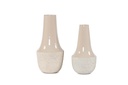 Vase lower texture upper enamel beige medium - Ø26x50cm - p 1/4