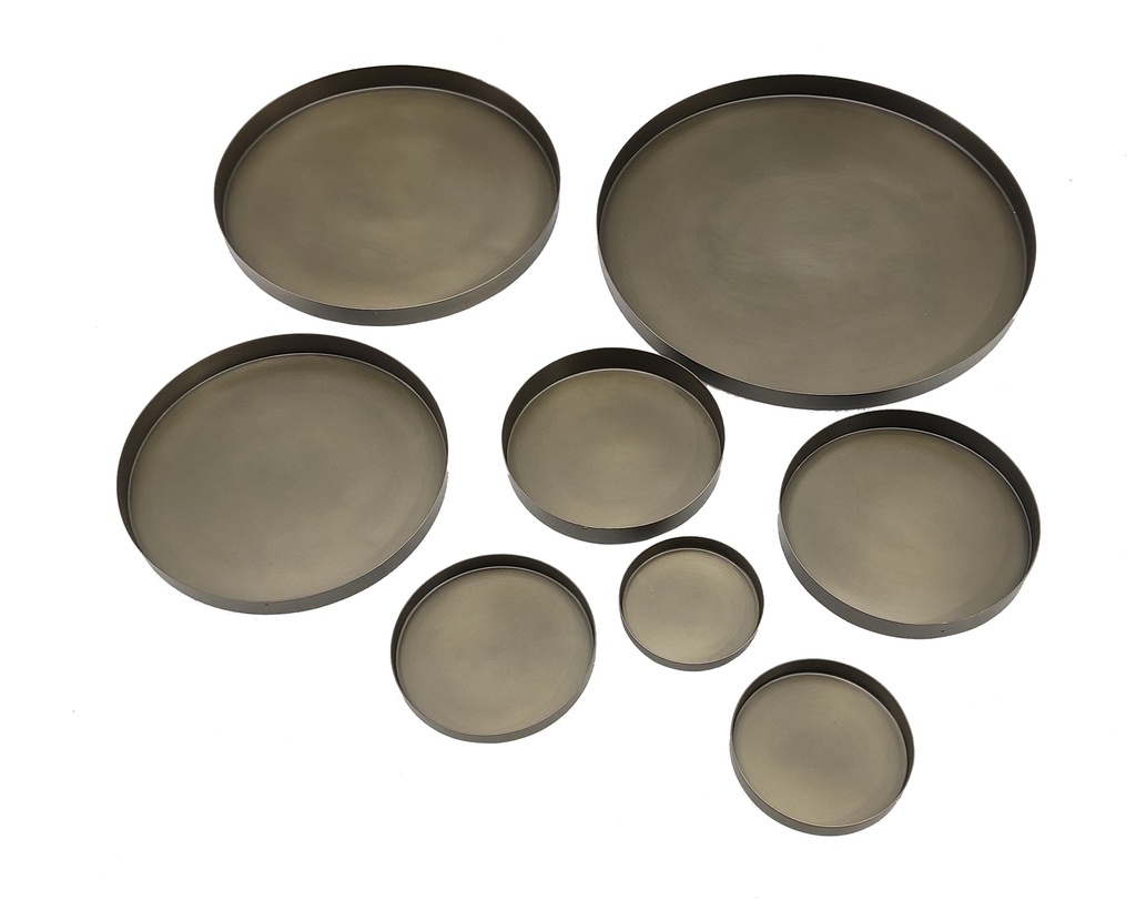 Candleplate for Ø10 - nickle antique - Ø11,4x1,5cm - p 2/48