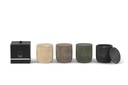 Scented candle candlepot concrete ecru medium - Ø12 x 13cm - 2 int.cot.wicks - p 4