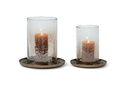 Hurricane gold with hammered brown luster glass - small - Ø26 x 28 cm - p 1