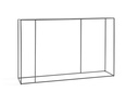 Console - metal - matt black - 120x28x76cm - p/1/1