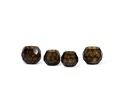 T-light holder polished faceted cutting smoke large - Ø12 x 10 cm - p 2