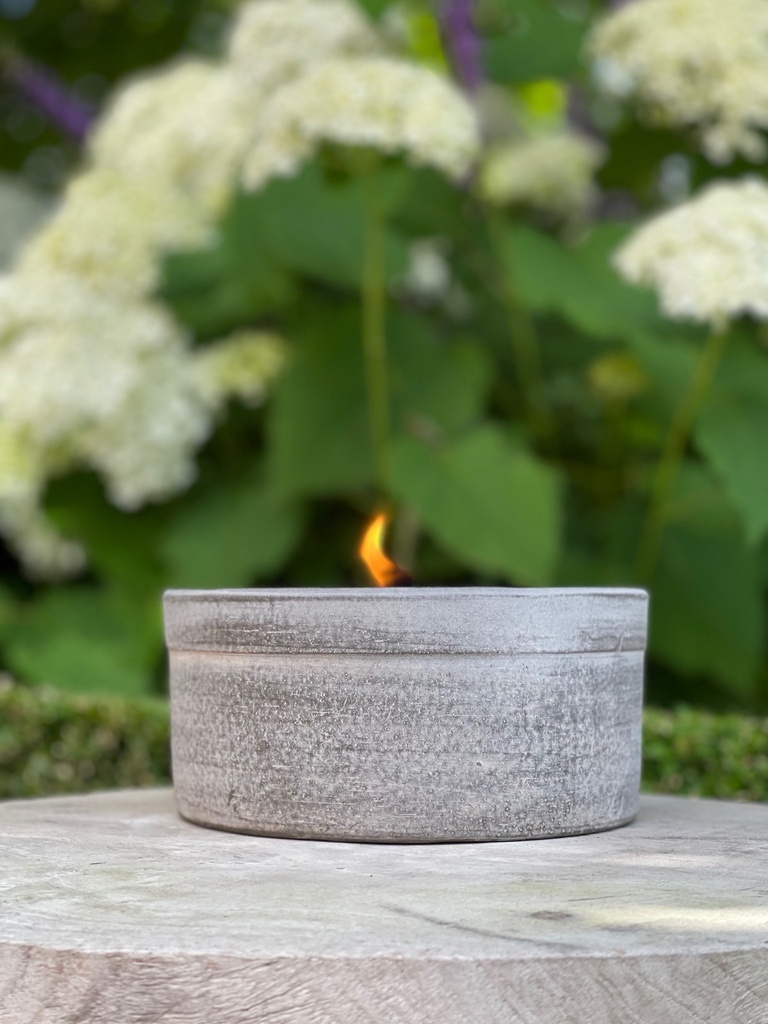 TERRACOTTA OUTDOOR ROUND CHOCO AGED - Ø23 x 8cm - 1 - ext.cot. - p /2