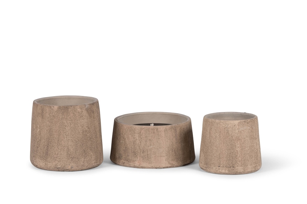 Camel terracotta outdoor candle bowl - Ø 23x11cm - 1 - ext. cot. - p /4