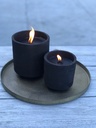 Round black terracotta pot - Ø 14 x 15 - 1 - ext. cot. - p/8