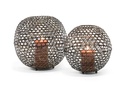 Cocoon hurricane strip wire - metal - brass antique - big Ø46x30cm - p1/1 (kopie)