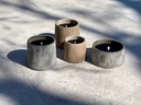 Beige terracotta outdoor candle - Ø 16x14cm - 1 - ext. cot. - p /6