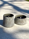 Beige terracotta outdoor candle - Ø 20x18cm - 1 - ext. cot. - p /4