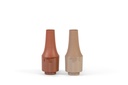 Vase Enamel - Iron - terracotta - Ø 17x44cm - p/4/4