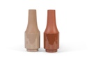 Vase Enamel - Iron - terracotta - Ø 17x44cm - p/4/4