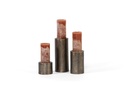 Candleholder knit texture for Ø8,6 - aluminium - rustic gold - Ø12,5x10cm - p1/12