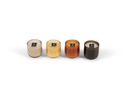 Scented candle cream bubble votive - Ø 9x9cm - 1 - int. cot. - p/6