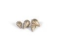 Hanging pinecone silver gold crackle large - Ø8,5x15cm - p 4/48