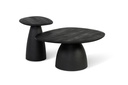 Coffe table foot small - wood & metal - black - 50x43x50cm - p/1/1