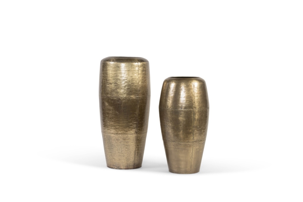 Planter brass antique large - Ø33x71cm - 1/1