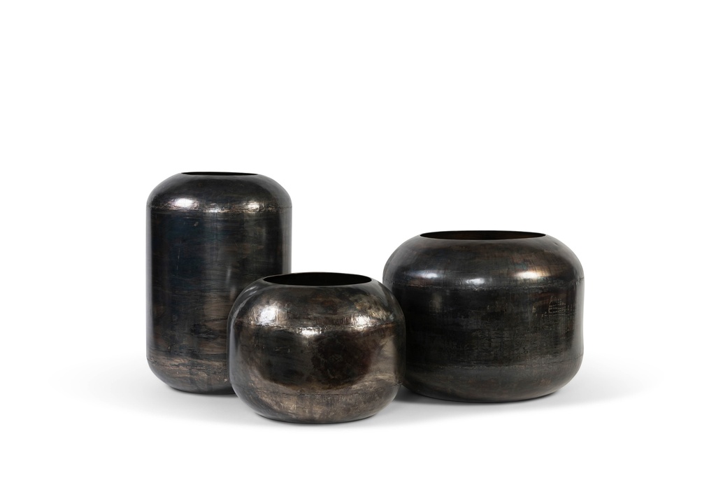 Planter tube old silver - Ø41x59,5cm - 1/1