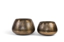 Planter with rounded border - aluminium - antique brass - small Ø69x49cm - p1/1