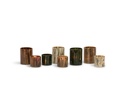 T-Light holder mosaic light green - Ø10x13cm - 4/12