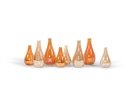 Soliflower small gold luster - glass - Ø 13x7cm - 6/48