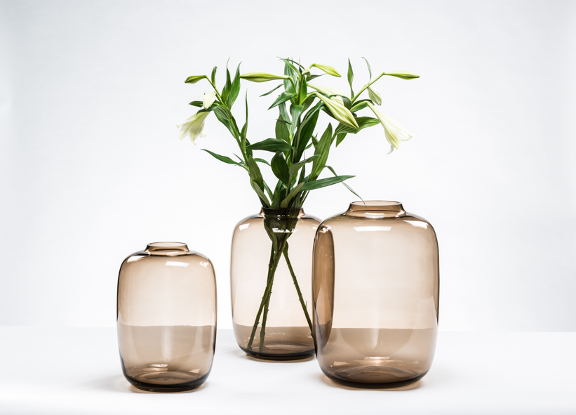 Bulb - glass - mocha or smoke - small Ø 25x35cm - p/1/1