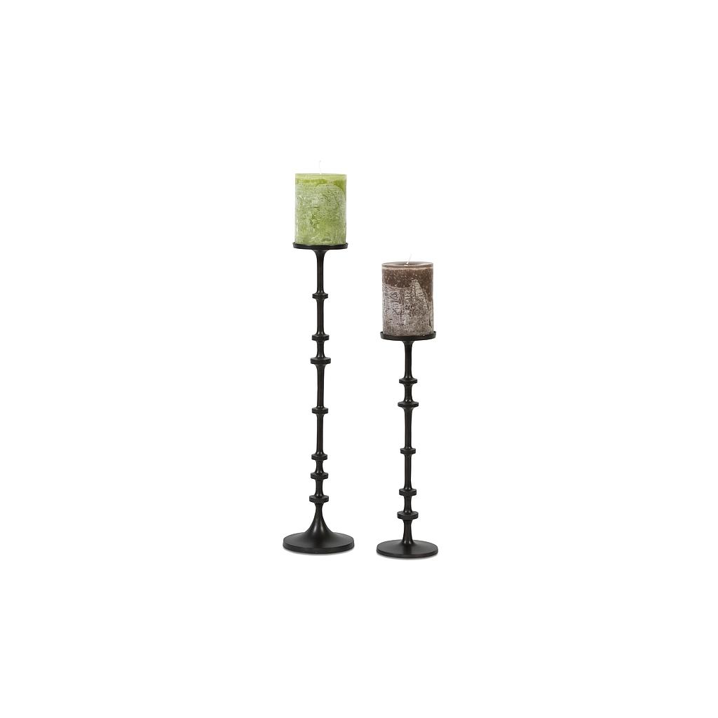 Elegant candleholder - metal - matt black - large Ø 13x63cm - p/4/1
