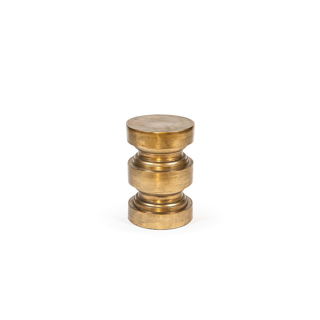 Stool - metal - antique gold - Ø 34x50cm - p/1