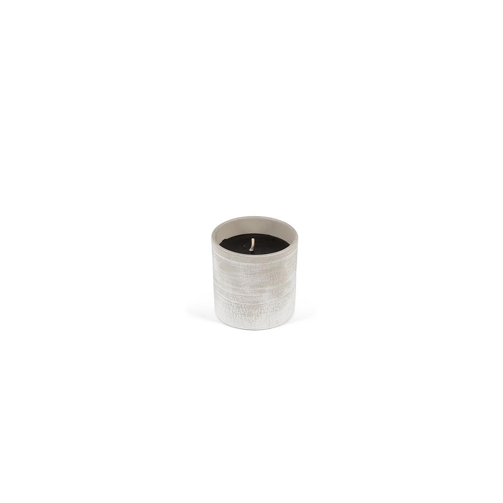 Round white terracotta planter - Ø 15x15cm - 1 ext. cot. - p/6