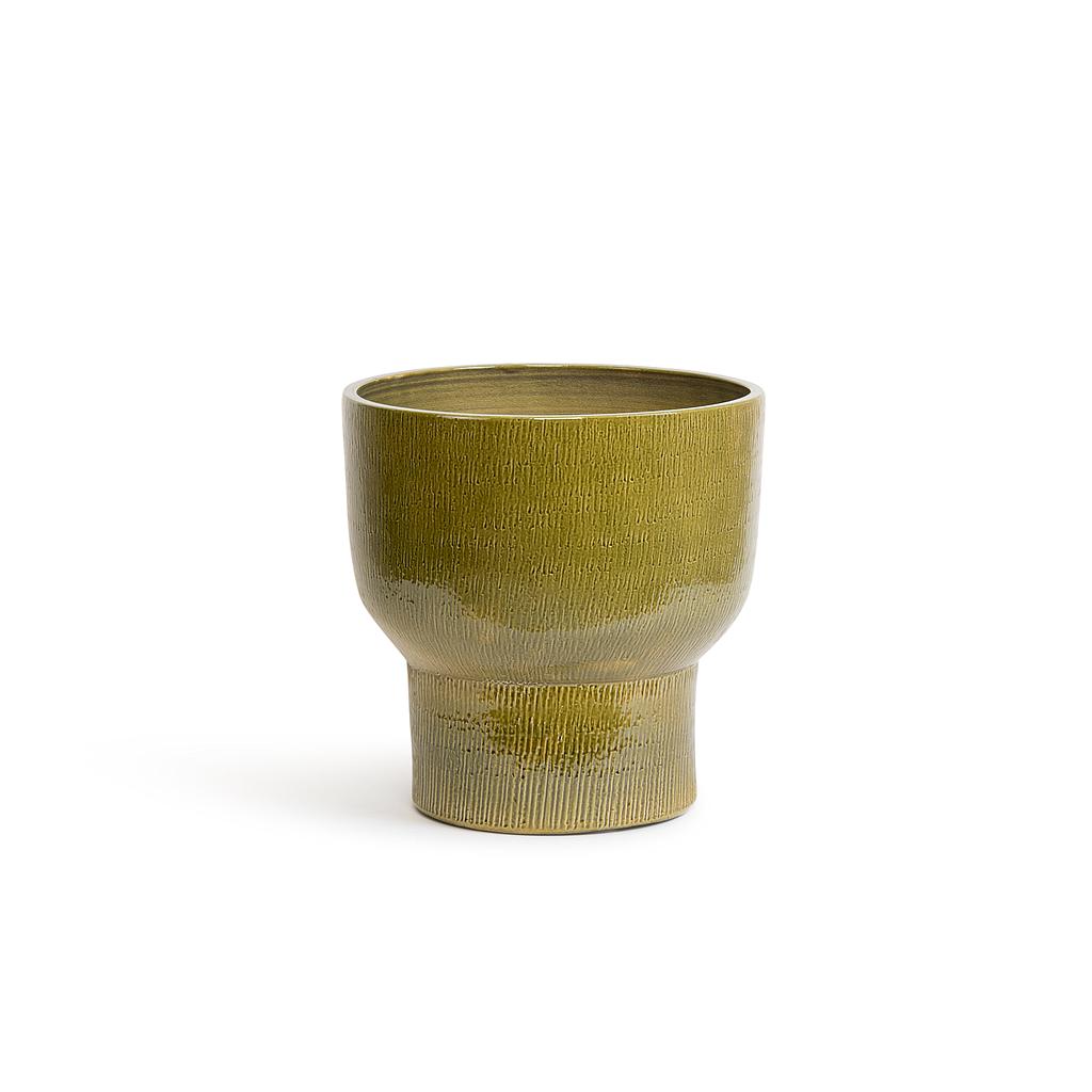Flowerpot - Terracotta - Khaki Glazed - Ø 30x23cm - p1/1 