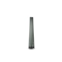 Long small vase organic rim - glass - smoke - Ø11 x 70cm - p/1
