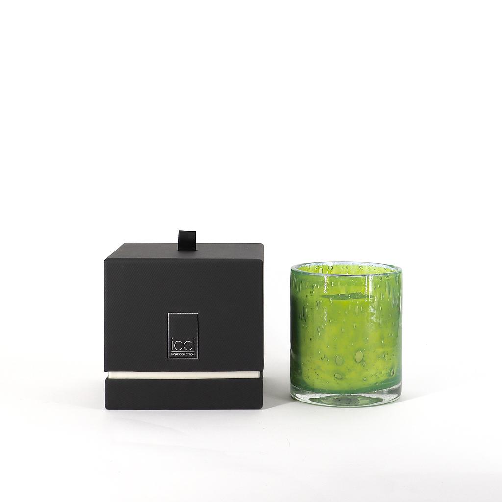 Cylindrical votive Green - Ø14 x 15cm - 3 - int. cot. - p/4